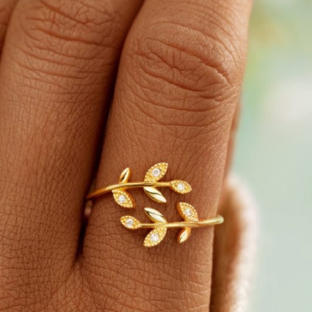 Leaf Adjustable Ring - image 1